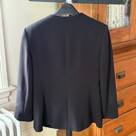 Theory Lindrayia B Admiral Crepe Jacket Black - Picture 4 of 4